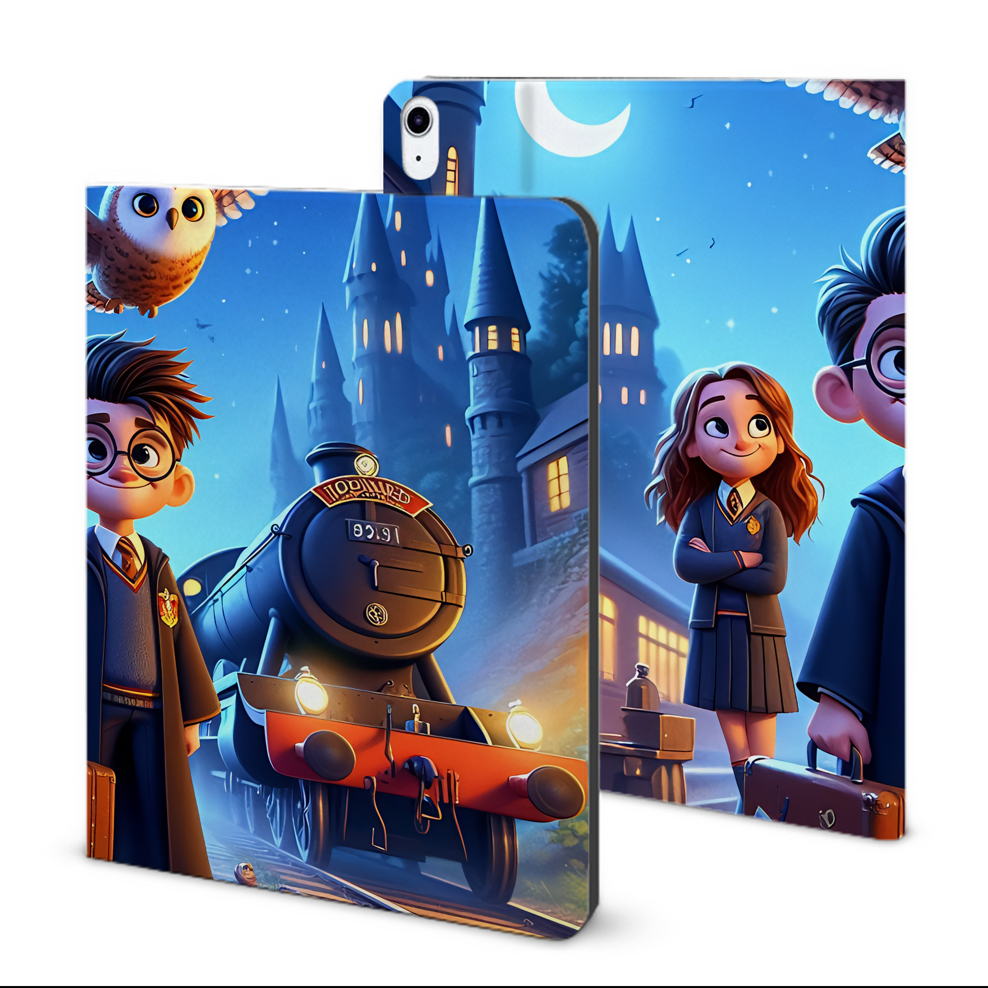 （画像用） Harry Potter ハリー・ポッターシリーズ IPad ケース ブック型 PUレザー TPU 耐衝撃 軽量 薄型 ペン収納なし 全面保護 IPad 各モデル対応